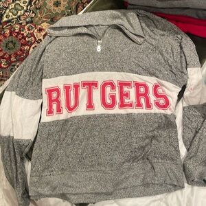 Rutgers quarter zip sweater